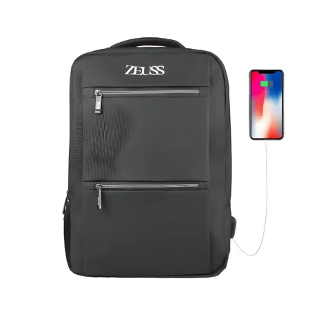 Mochila Executiva USB Impermeável para Notebook Zeuss Premium